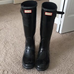 Black Hunter boots (tall)